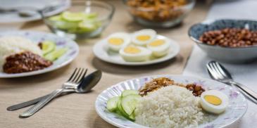 Nasi Lemak Tanpa Santan