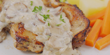 Grilled Chicken with Mushroom Sauce